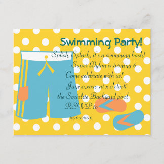 Invitation Les bains bleus