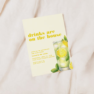 Invitation Les boissons sont sur l'Invitation de la fête d'ét