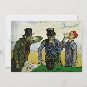 Invitation Les buveurs de Vincent van Gogh