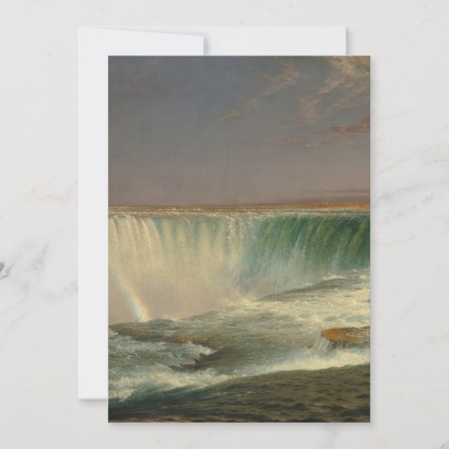 Invitation Les chutes du Niagara par Frederic Edwin Church (Devant)