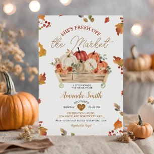 Invitation Les citrouilles tombent frais hors de la Fête des