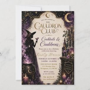 Invitation Les Cocktails du Club du Chaudron Anniversaire