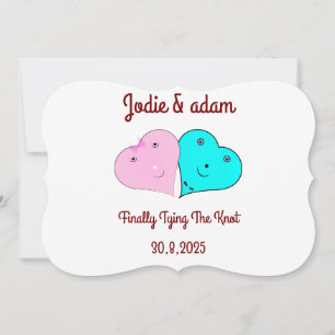 Invitation les coeurs de m. & mrs