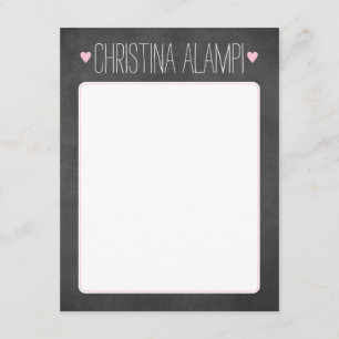 Invitation Les coeurs de tableau ont personnalisé la