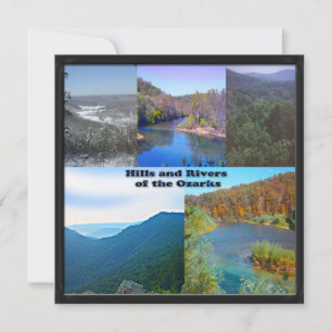 Invitation Les collines et les rivières des Ozarks