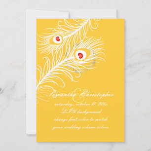 Invitation Les couleurs de PixDezines do-it-yourself, paon