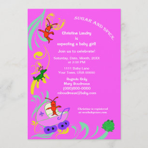 Invitation Les créatures mignonnes de Cajun c'est un baby