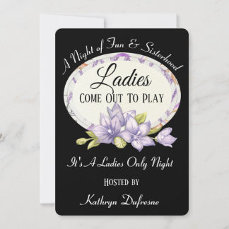Invitation Les Dames Sortent Jouer "Mesdames Nuit" II