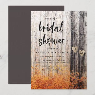 Invitation Les Deux Amateurs Les Arbres Creusées Tombent Fête