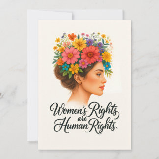 Invitation Les droits de la femme sont des droits de l'homme