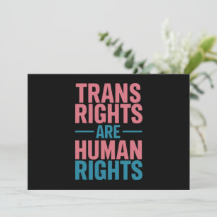 Invitation Les droits trans sont des droits de l'homme Fierté
