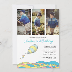 Invitation Les Endroits où tu iras !   Boy Birthday Photo