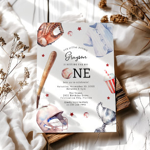 Invitation Les enfants de baseball première fête d'anniversai