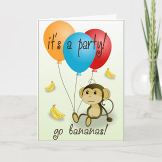 Invitation Les Enfants de Monkey Party