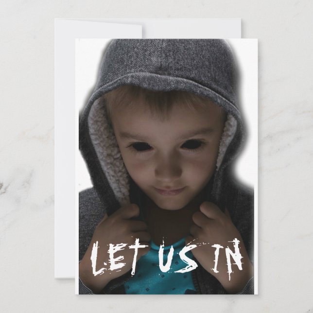 Invitation Les enfants observés par noir BEK nous ont laissés (Devant)