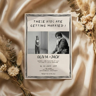 Invitation Les Enfants Se Marient Photo Mariage