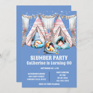 Invitation Les enfants teepee slepover slumber pyjama fête am