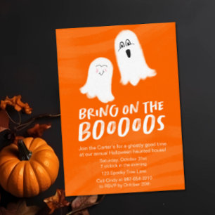 Invitation Les Fantômes mignons "Emmenez les Boos" Halloween
