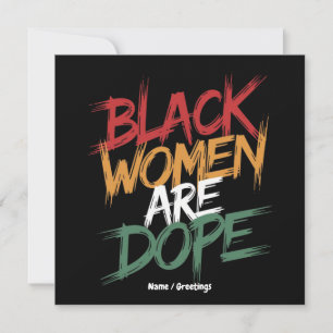Invitation Les Femmes Noires Sont Dope Le Mois De L'Histoire