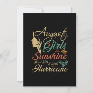 Invitation Les Filles D'août Sont Le Soleil D'août Fête D'ann
