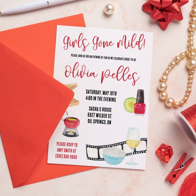 Invitation Les Filles Sont Allées À L'Âme ! Soirée Amusante À (Créateur téléchargé)