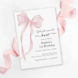 Invitation Les Filles Veulent Tout Simplement Être Un Joli An