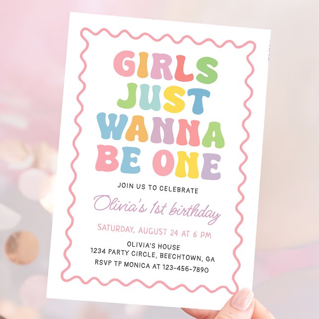 Invitation Les Filles Veulent Tout Simplement Être Une Fête D (Créateur téléchargé)