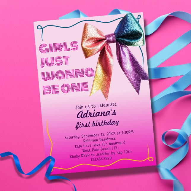 Invitation Les Filles Veulent Tout Simplement Être Une Fête d (Créateur téléchargé)