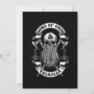 Invitation Les Fils Arrière D'Odin-Vikings Nordiques