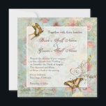 Invitation Les Fleurs Peony Rose Tulip Floral Flowers Mariage<br><div class="desc">Cette collection Mariage "Les Fleur Pavoine", qui signifie "Fleur de pivoine", est une toute nouvelle collection d'art de style vintage. Ce design est inspiré d'un élégant papier peint d'époque, avec des textures vieilles et usées, du texte manuscrit, des papillons, des roses, des tulipes et bien sûr des pivoines. De beaux...</div>