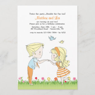 Invitation Les frères et soeurs à l'invitation du jardin