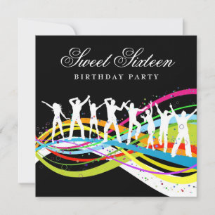 Invitation Les gens du Parti adorent l'invitation du seizième