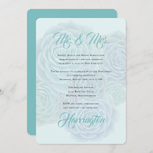 Invitation Les Mariés Succulents Réception Mariée Seulement