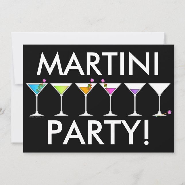 Invitation - Les Martinis partent, partent (Devant)