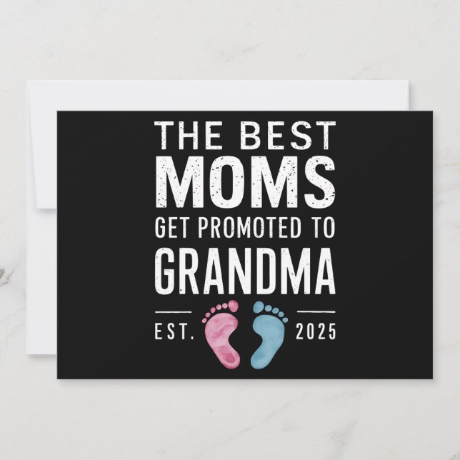 Invitation Les meilleures mamans sont promues grand-mère Tabl (Devant)