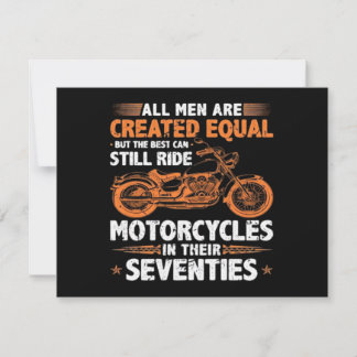 Invitation Les meilleurs hommes peuvent encore rouler à moto