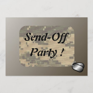 Invitation Les militaires envoient outre de la partie