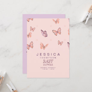 Invitation Les papillons dans l'invitation Baby shower de la