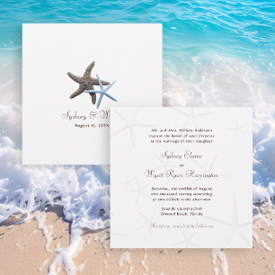 Invitation Les parents de la mariée de Starfish nomment le Ma