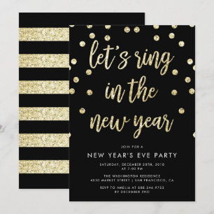 Invitation Les parties scintillantes d'or nous ont laissés
