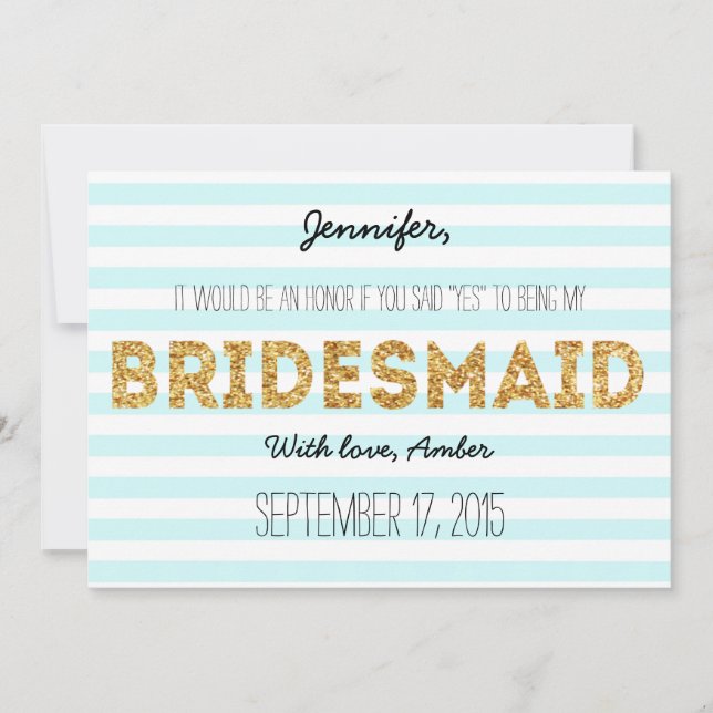 Invitation Les parties scintillantes que les rayures vous (Devant)