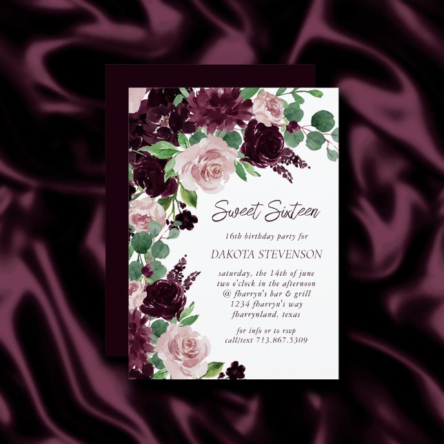 Invitation Les passions de Moody | Vin violet spectaculaire A (Créateur téléchargé)