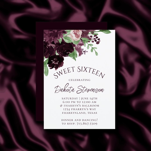 Invitation Les passions de Moody | Vin violet spectaculaire A (Créateur téléchargé)