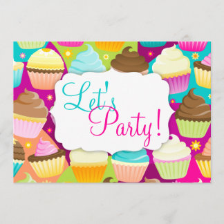 Invitation Les petits gâteaux colorés "nous ont laissés Party