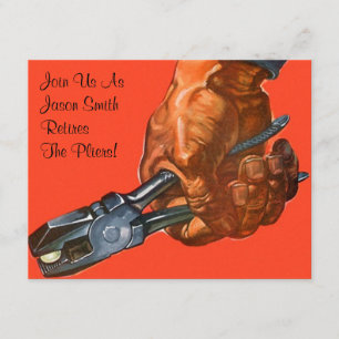 Invitation Les pinces masculines de main retirent