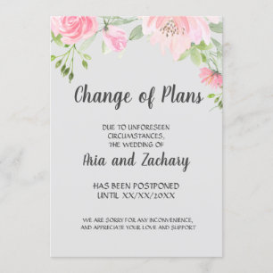 Invitation Les pivoines blanches sur le gris Changement de pl