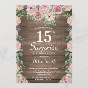Invitation Les pivoines roses florales russes surprennent le 