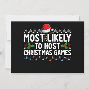 Invitation Les Plus Probables D'Accueillir Les Jeux De Noël F