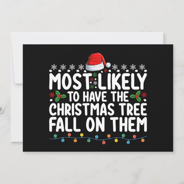 Invitation Les Plus Susceptibles D'Avoir Un Arbre De Noël Tom (Devant)