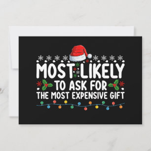 Invitation Les Plus Susceptibles De Demander Le Chr Cadeau Le